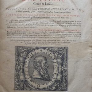 ΑΡΙΣΤΟΤΕΛΗΣ OPERA OMNIA QUAE EXTANT - 1619