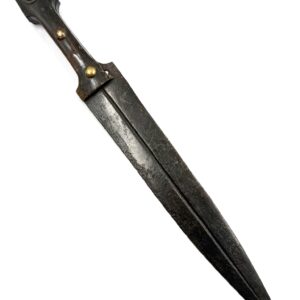 19th century kindjal knife with horn handle collectible antique weapon