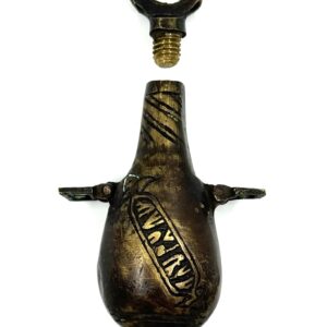 19th century bronze collectible medulla with engraved decoration