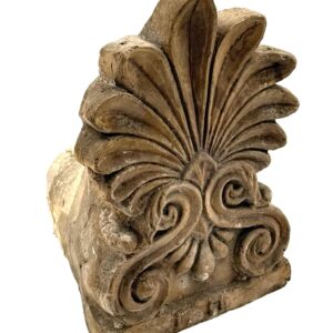 Ceramic architectural acroterion with anthemion motif.
