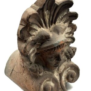 Ceramic antefix depicting the god Hermes.