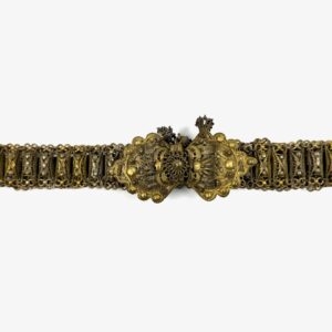 19th century silver gilt traditional filigree belt antique collectible