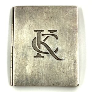Small sterling 925 silver double photo frame collectible