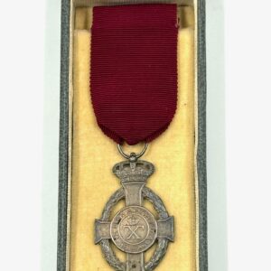 Commemorative Order of George I silver medal in original box collectible