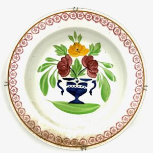 Decorative Belgian ceramic plate.